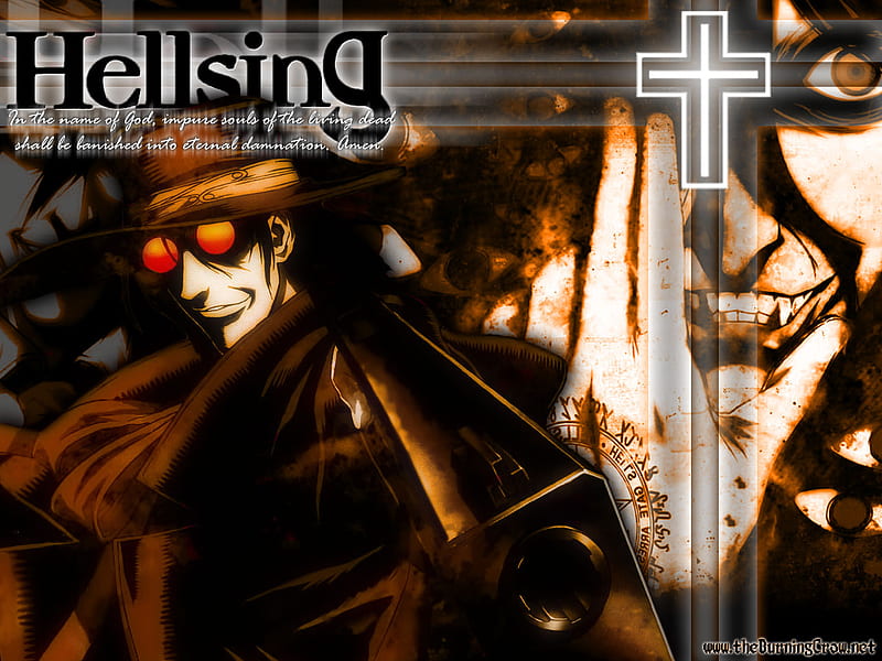 Alucard, hellsing, vampire, anime, HD wallpaper