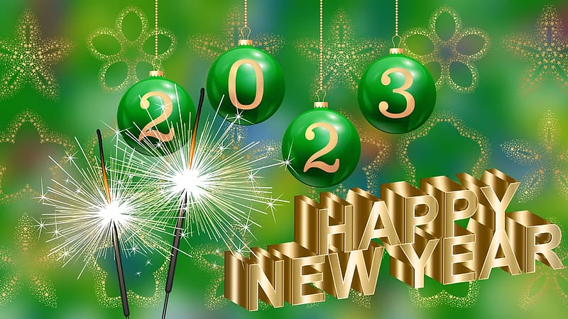 Happy New Year, Celebration, New years, 2023, Winter, HD wallpaper