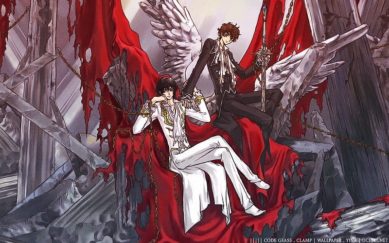 Lelouch And Suzake Code Geass Anime Lamperouge Lelouch Suzaku Hd Wallpaper Peakpx