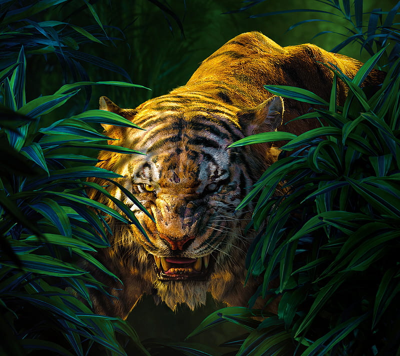 Shere Khan, bengal tiger, jungle book, jungle book 2016, tiger, HD wallpaper