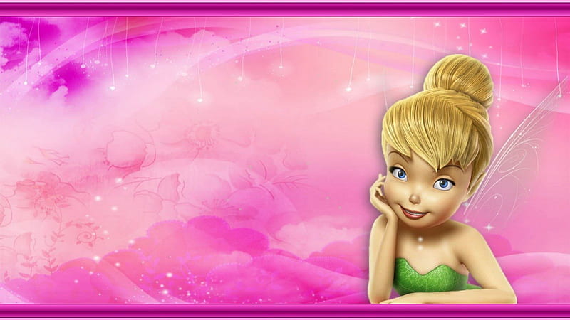 Pink Tinkerbell., pretty, tinkerbell, disney fairies, pixie hollow, HD  wallpaper | Peakpx