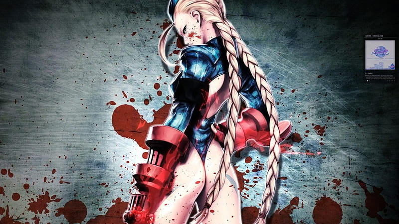 street fighter: cammy with blood blotches, blotches, cammy, fighter, street, blood, HD wallpaper