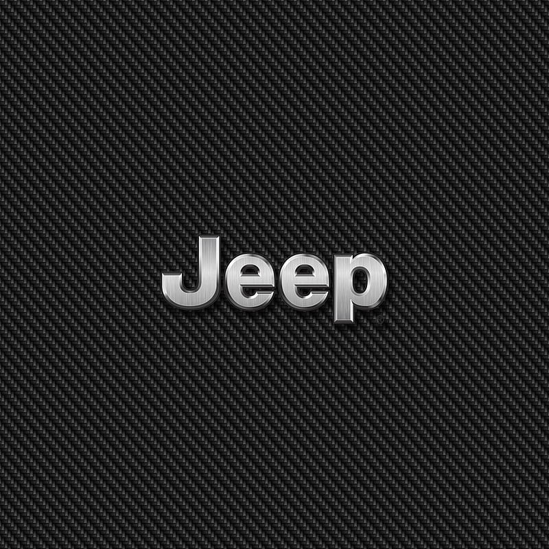 Jeep Carbon, logo, HD phone wallpaper