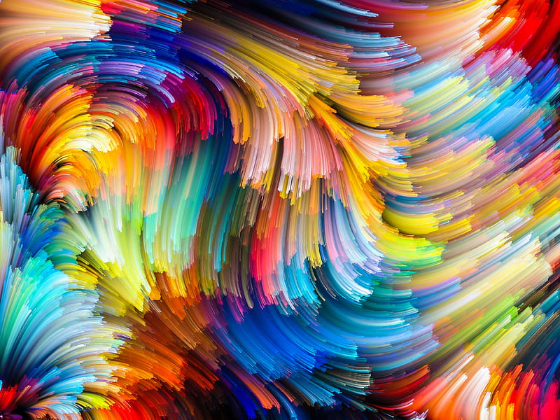 Abstract, draw, colorful, texture, skin, HD wallpaper