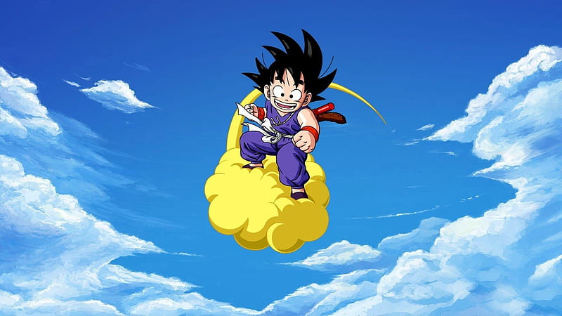 Anime Kid Goku, Nimbus, HD wallpaper