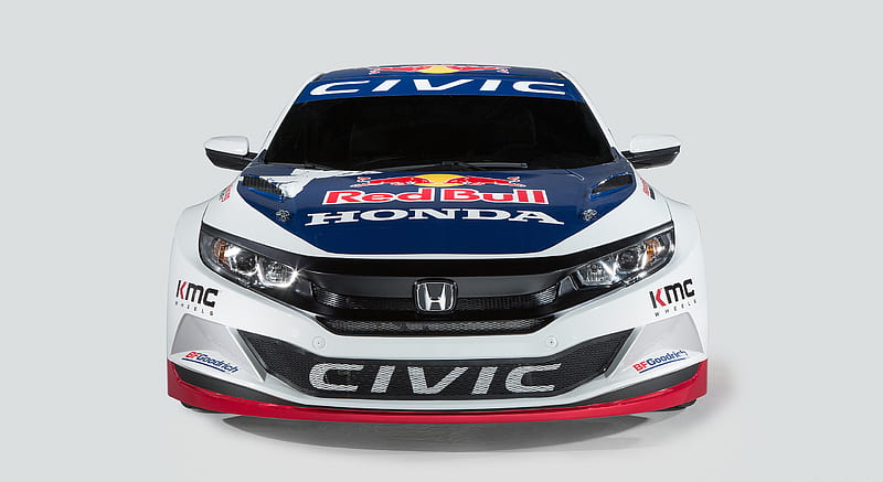 2016 Honda Civic Coupe GRC Competitive Race Car Concept - Front, HD wallpaper