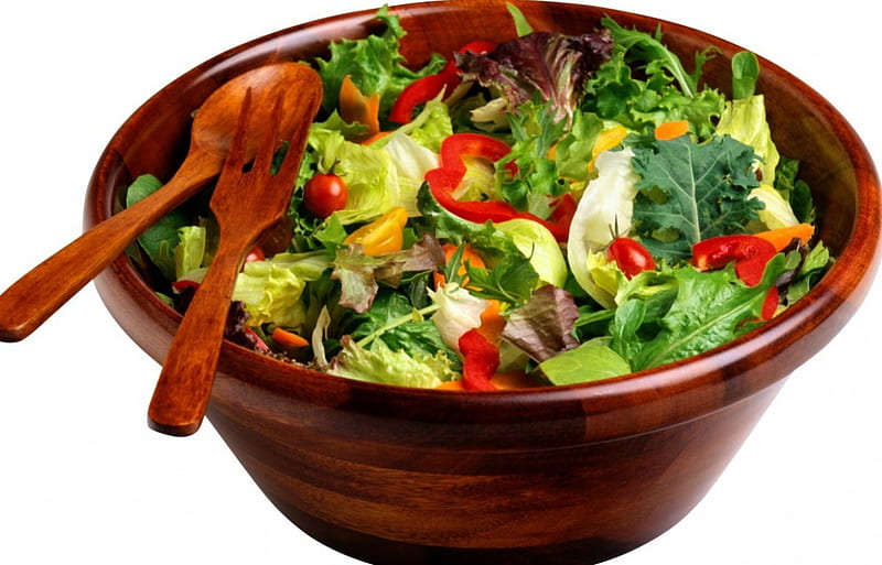 Salad, delicious, food, healthy, vegetables, HD wallpaper
