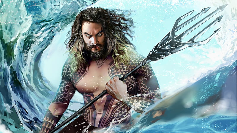 Aquaman , aquaman, superheroes, artwork, digital-art, artstation, HD wallpaper