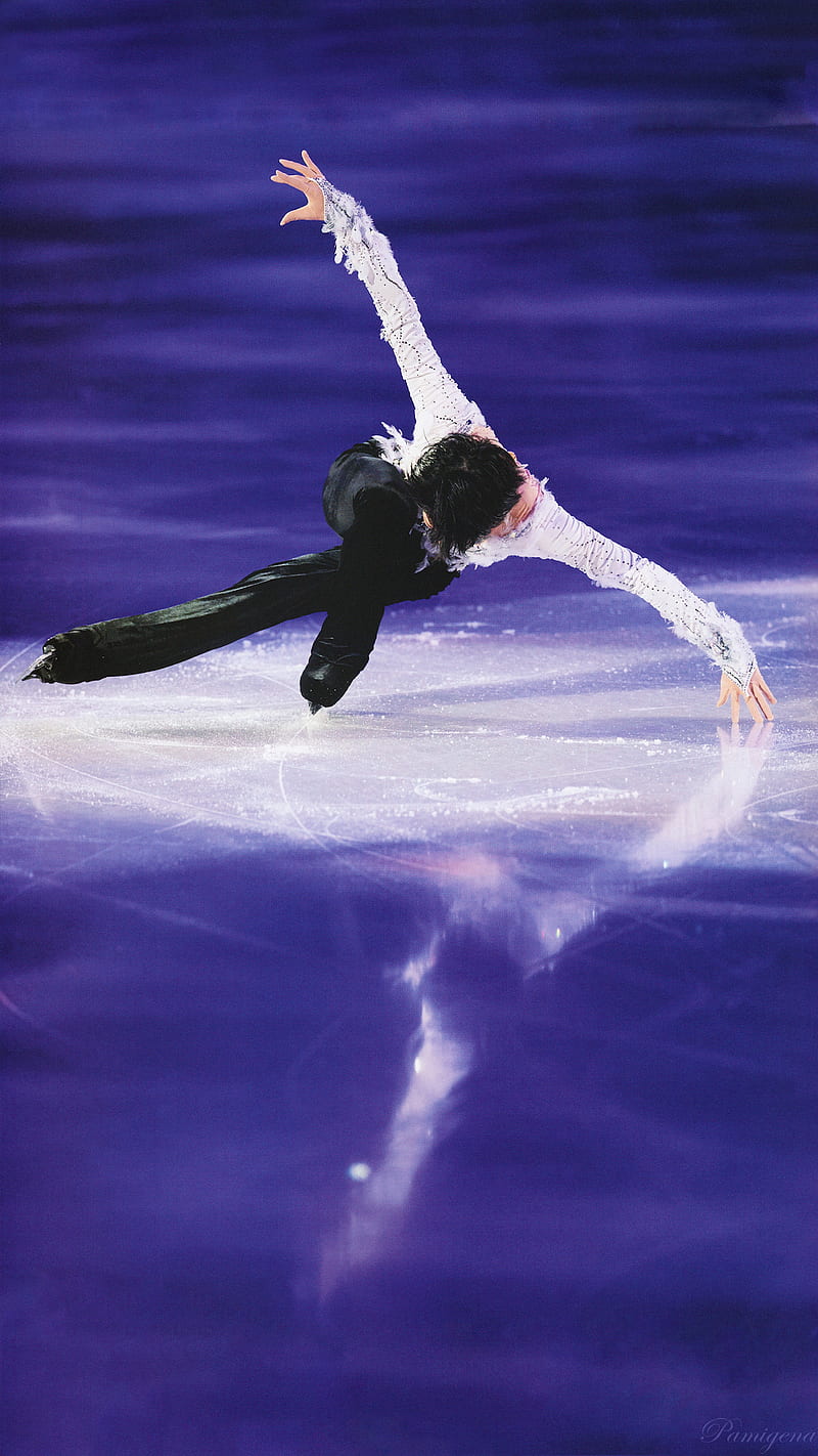 Hydroblade, hanyu, ice skating, signature moves, yuzuru, HD phone wallpaper