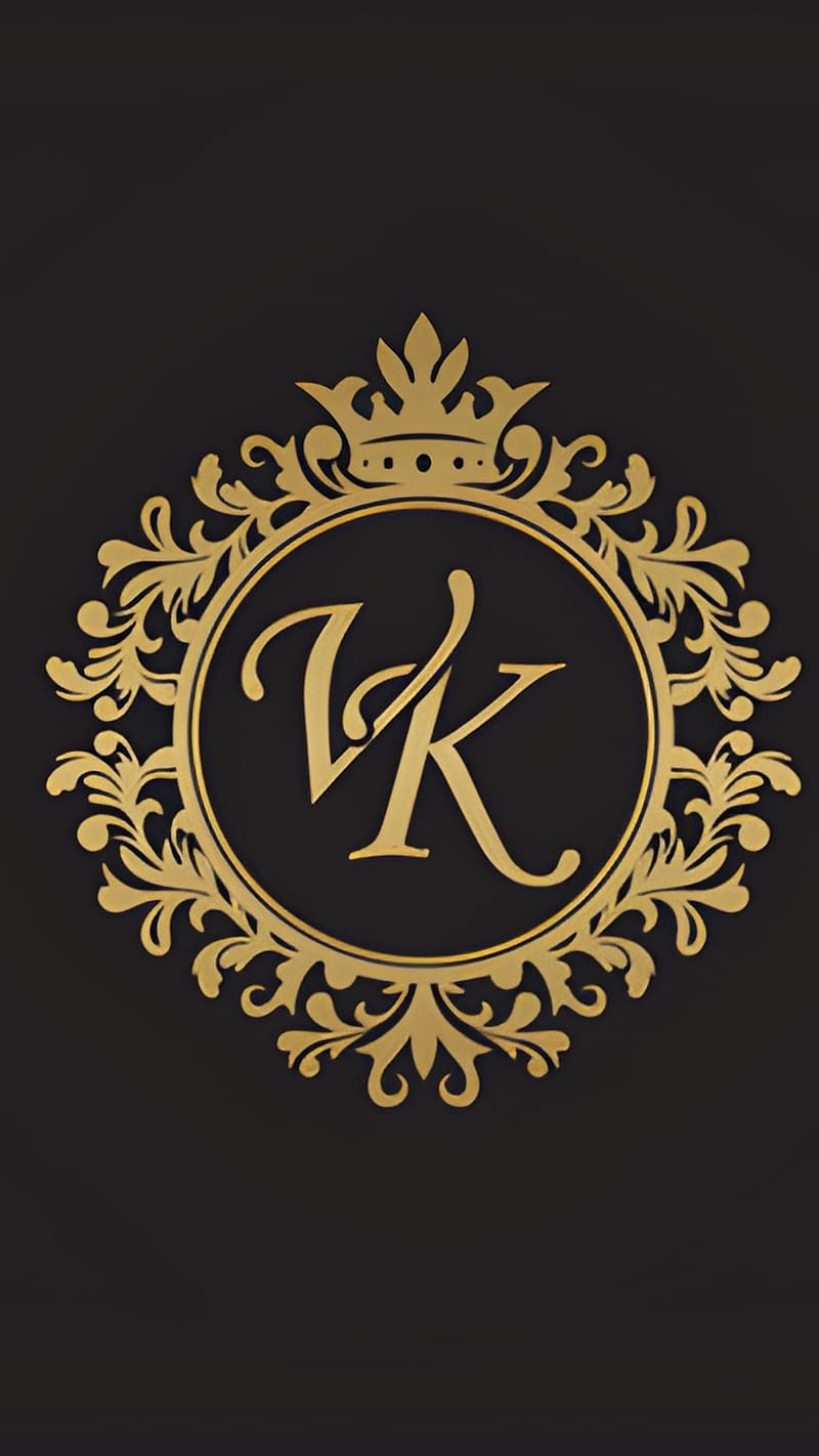 VK Letter Logo Design with Black Ink Spill Stock Vector - Illustration of  corporate, template: 87872990