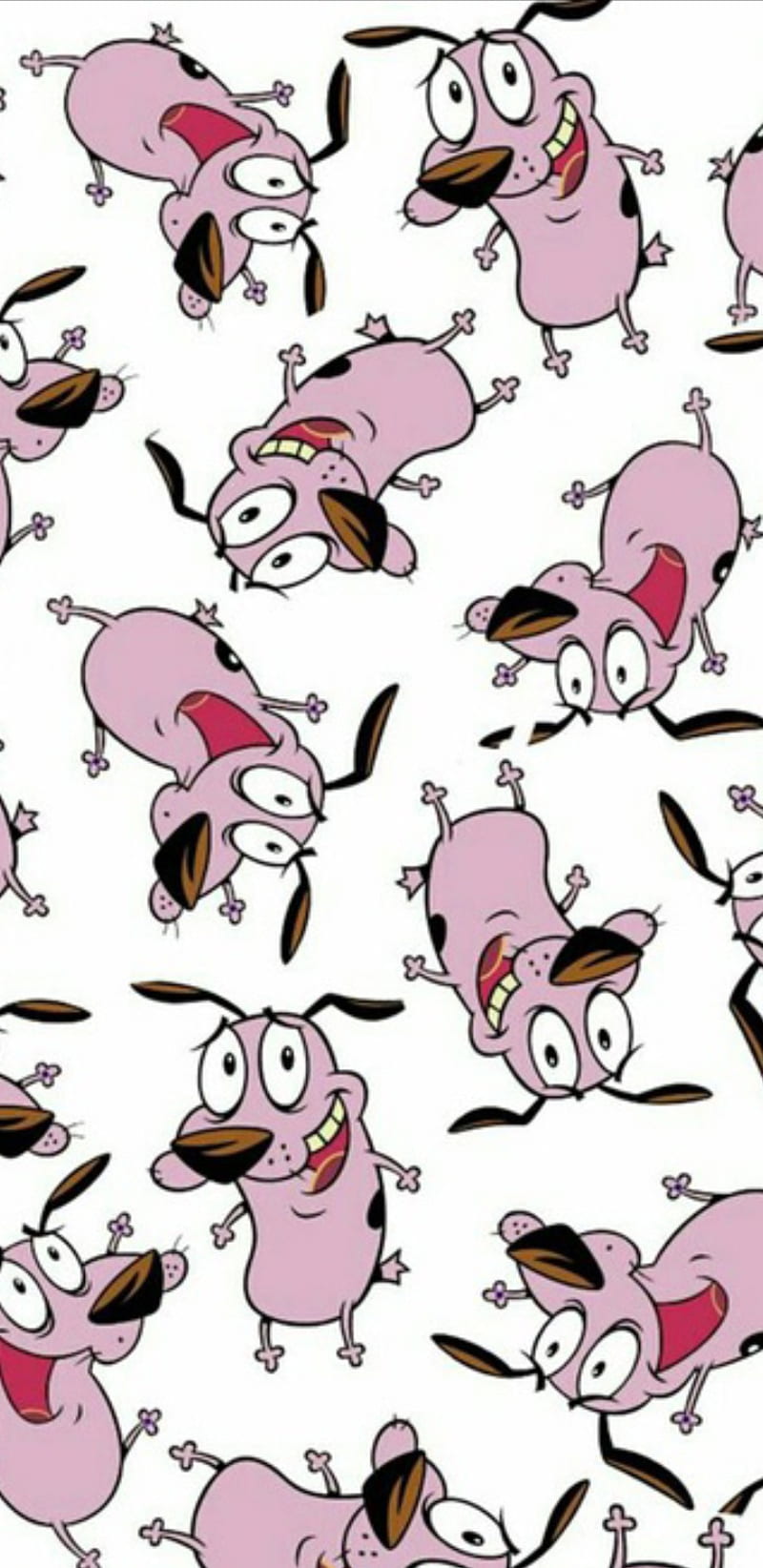 Courage Cowardly Dog, cartoon network, 90s, childhood, cute, pink, purple,  awesome, HD phone wallpaper | Peakpx