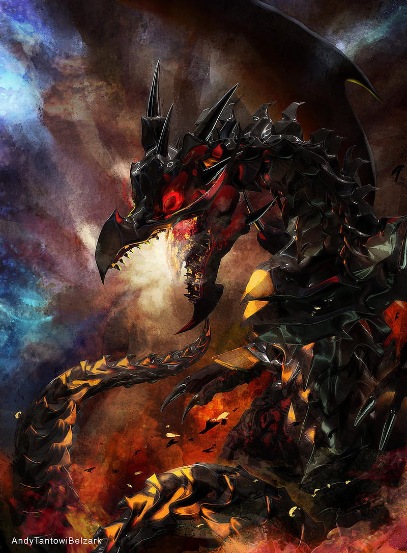 Red eyes dragon , duel monsters, red eyes black dragon, yugioh, HD phone wallpaper