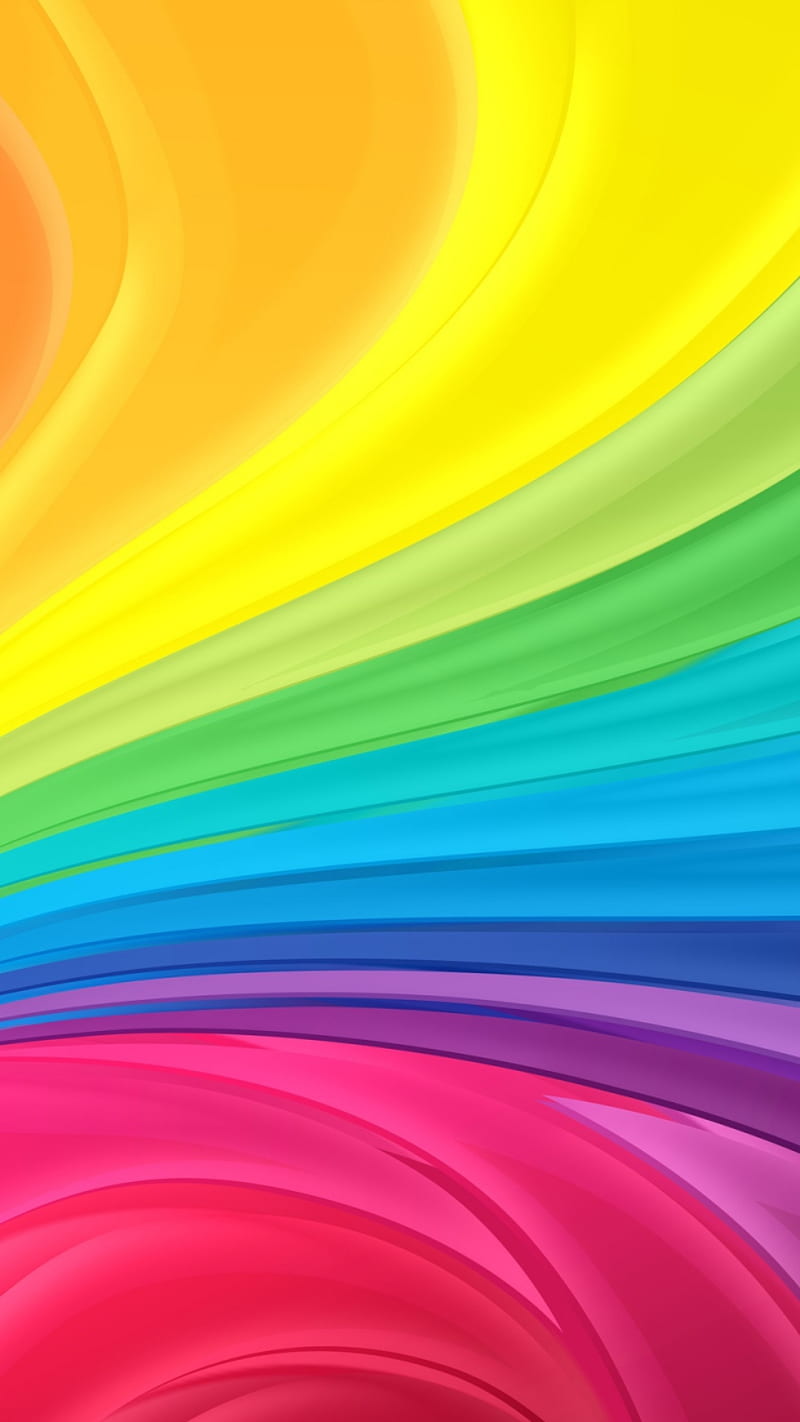 rainbow line light, art, line, rainbow, HD phone wallpaper