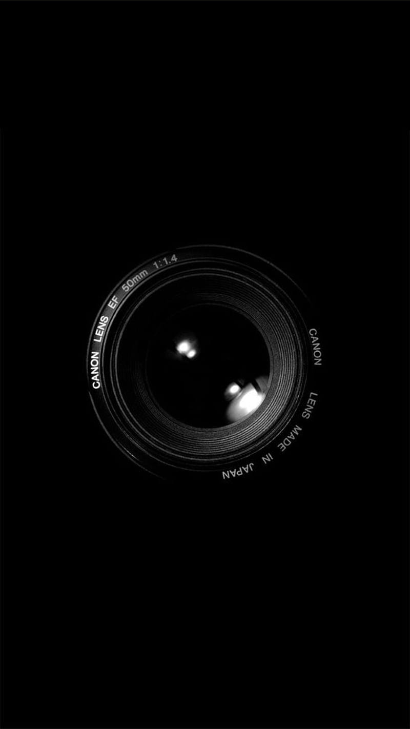 Canon Lens , black, HD phone wallpaper