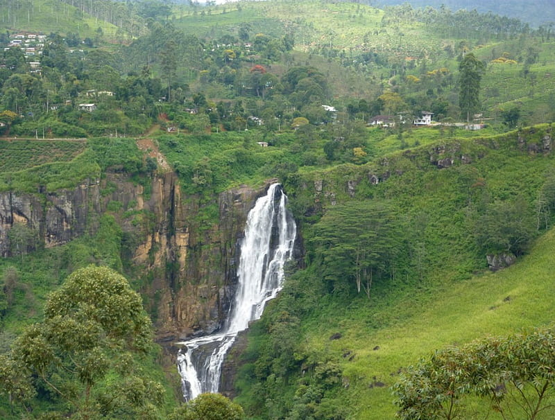 Devon Falls - Sri Lanka, Asia, Waterfalls, Sri Lanka, Devon Falls, HD wallpaper