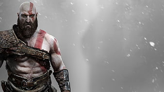 Wallpaper fire, game, Kratos, lightning, fight, Thor, spartan, Santa Monica  for mobile and desktop, section игры, resolution 2048x1135 - download