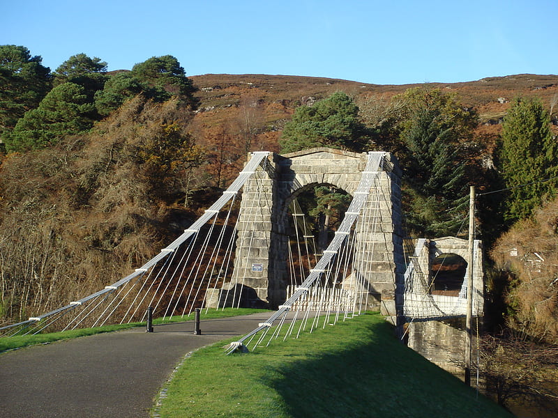Bridge of Oich, inverness-shire, loch oich, loch ness, great glen, scotland, caledonian canal, HD wallpaper