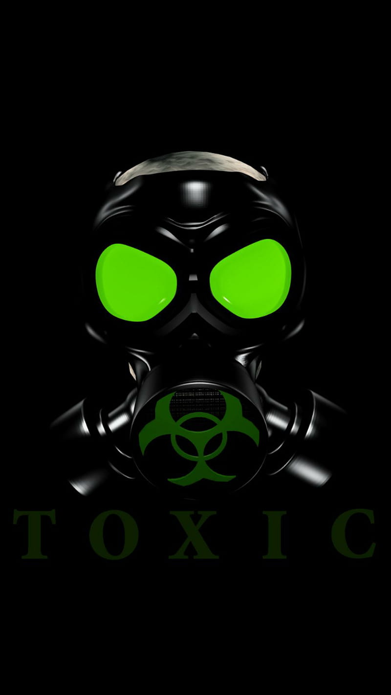 gas mask, neon color, toxic, HD phone wallpaper