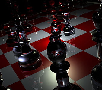 Chess Board With A Few Pieces Scattered On The Floor Background, 3d  Illustration Chess Piece King Winner Stands On Fallen Pieces, Hd  Photography Photo Background Image And Wallpaper for Free Download