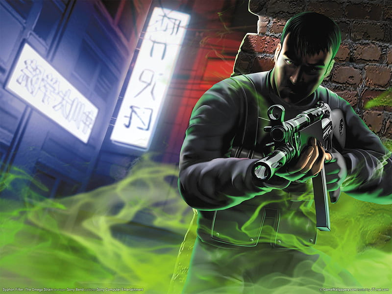 Syphon Filter, shooting, action, shooter, video game, spy, adventure, fire, syphon filter- the omega strain, sniper, HD wallpaper