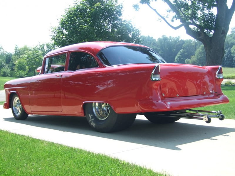 chevy, hot rod, pro street, street rod, HD wallpaper