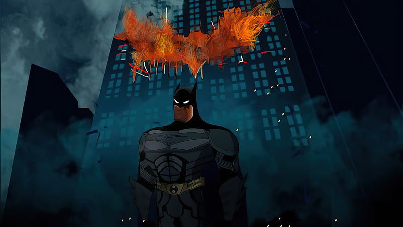 Batman The Dark Knight Minimal , batman, superheroes, artist, artwork, digital-art, HD wallpaper