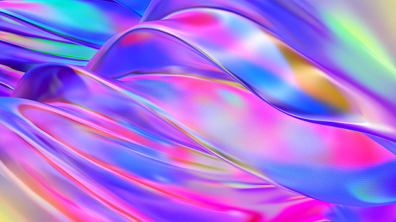 Colorful Waves Chromatic Gradient Silk 3D Spectrum Abstract, HD wallpaper