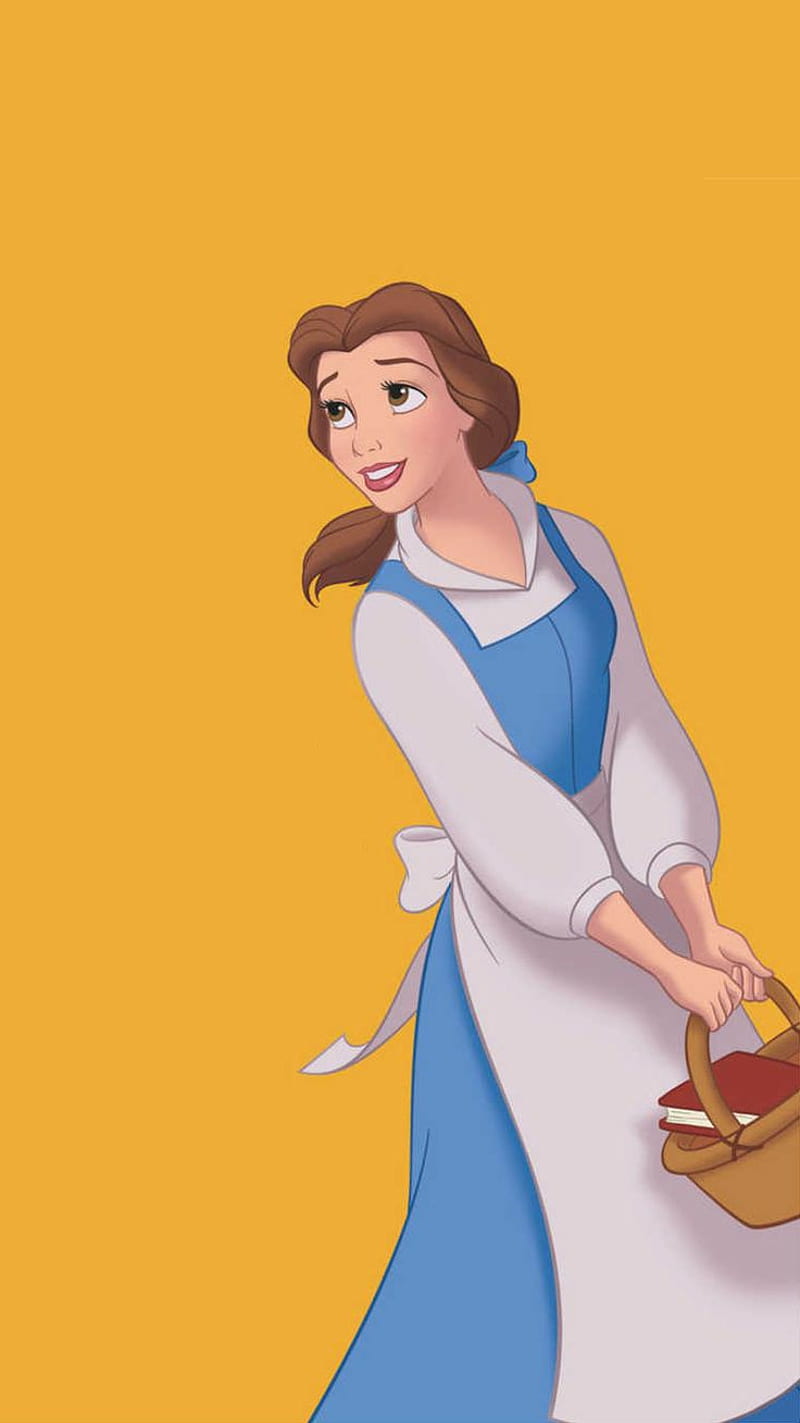 Belle, beauty and the beast, disney, HD phone wallpaper