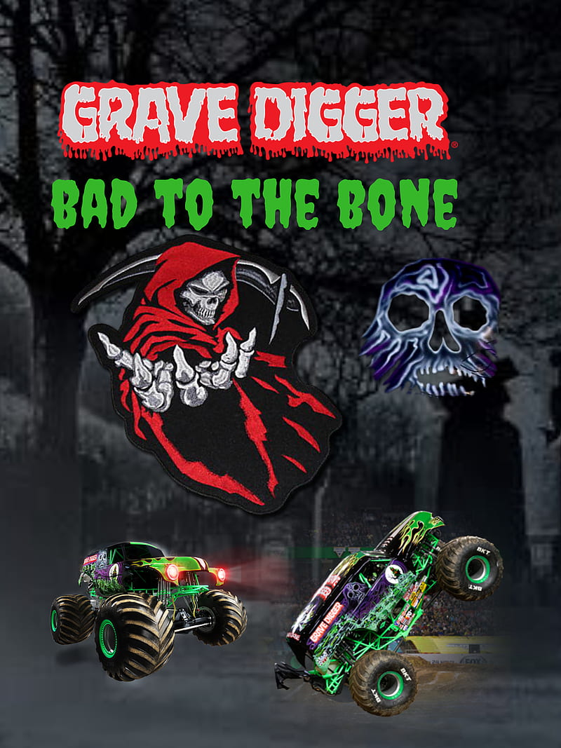 Grave digger , grave digger, bad to the bone, HD phone wallpaper