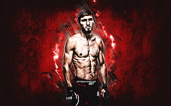 Abubakar Nurmagomedov, Russian fighter, portrait, Ultimate Fighting ...