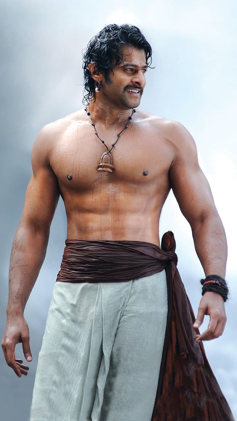 Hero Prabhas, Shirtless, actor, south indian, baahubali movie, HD phone wallpaper