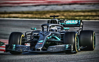 Valtteri Bottas Mercedes W10 F1, raceway, 2019 F1 cars, Formula 1, F1, Mercedes-AMG Petronas Motorsport, F1 2019, new W10, F1 W10 EQ Power, F1 cars, HD wallpaper