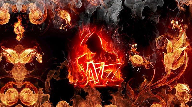SEASON JAZZ Music Fire, hop, Eternal, Music, Season, Fire, Saxophone, HD wallpaper