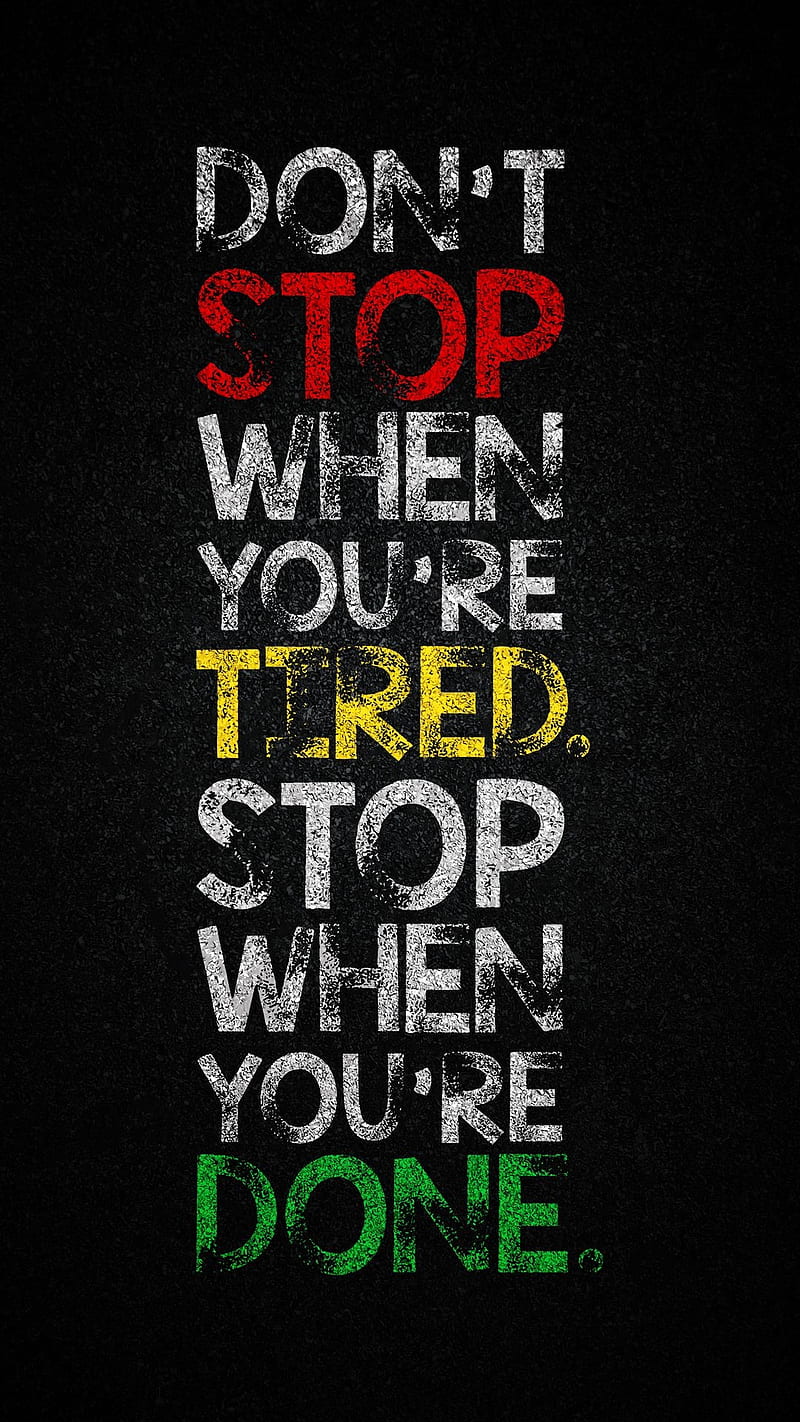 Dont stop, words, sayings, colorful, HD phone wallpaper