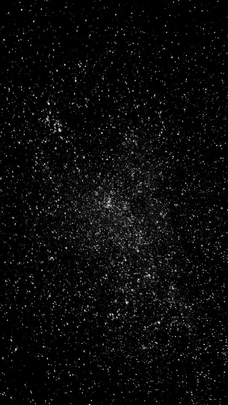 Black Galaxy Stars, black, stars, sky, night, star, dark, glitter, space, carbon, water, HD phone wallpaper