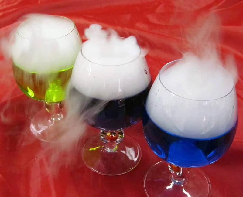 Pick One of Today's Special :), Purple, Green, Red Tablecloth, Smoke, Halloween, Devilish Cocktails, Blue, Brandy Sniffers, HD wallpaper