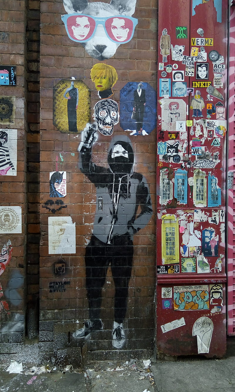 Art in Manchester, banksy, spray paint, HD phone wallpaper