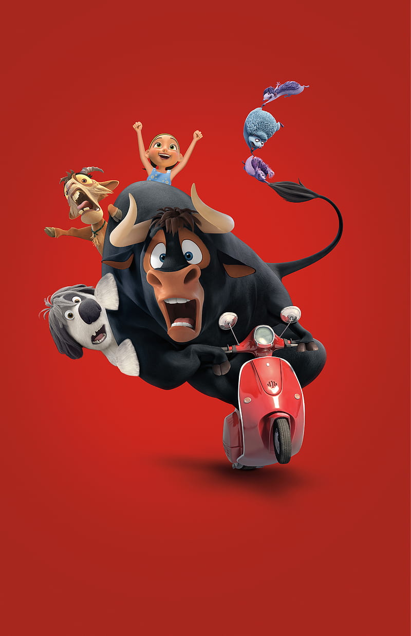 Ferdinand, animacion, disney, happy, pixar, HD phone wallpaper
