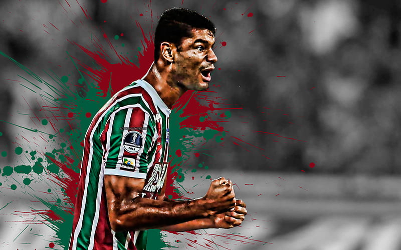 Welington Pereira Rodrigues, Gum, Fluminense, Brazilian football player, defender, captain, creative art, Brazil, Serie A, HD wallpaper