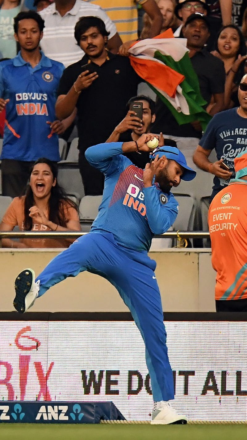 Rohit Sharma, indian cricket, super catch, HD phone wallpaper