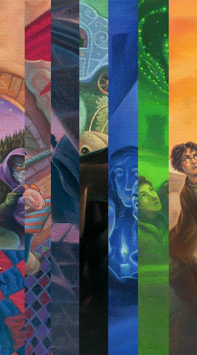 Harry Potter , books, hogwarts, hp, read, HD phone wallpaper