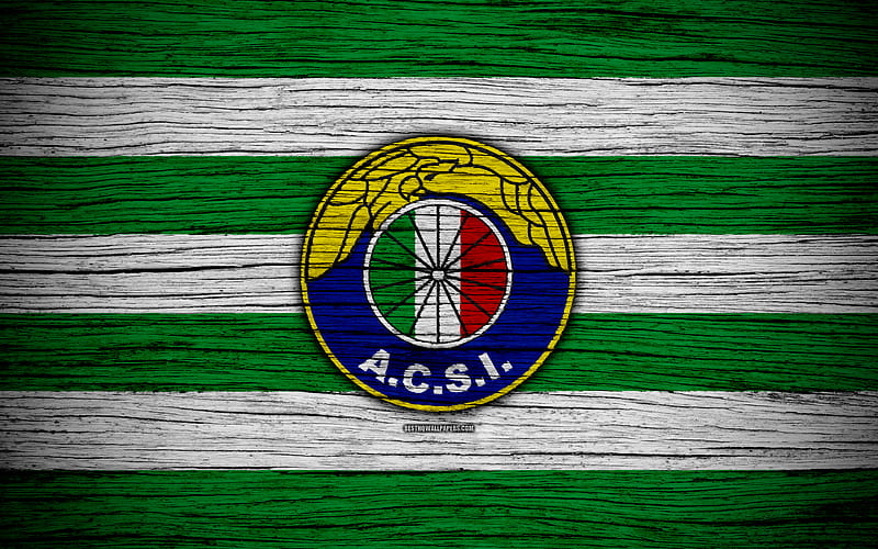Audax Italiano FC logo, Chilean Primera Division, soccer, football club, Chile, Audax Italiano, wooden texture, FC Audax Italiano, HD wallpaper