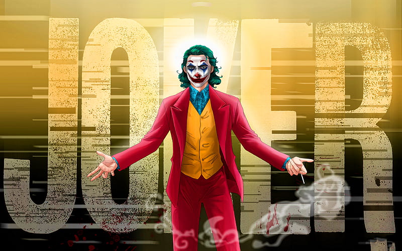 Joker abstract art, supervillain, artwork, smoking joker, fan art, Joker, HD  wallpaper | Peakpx
