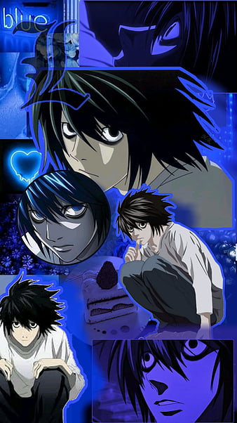 Ryuzaki, anime, black, death, death note, light, manga, ryuga