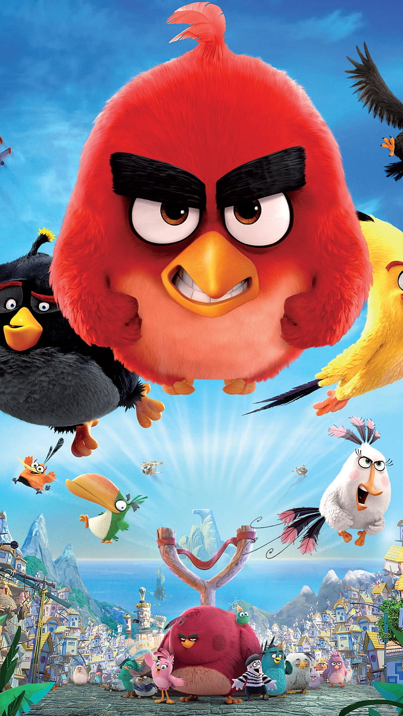 Angry Birds, angrybirds, cartoon, movie, HD phone wallpaper