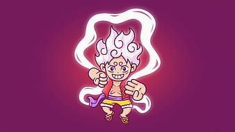 macaco D. luffy gear cinco personagens de anime manga chibi