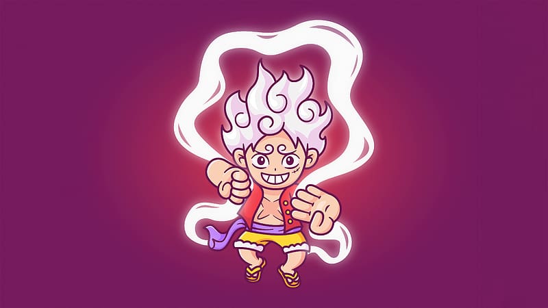 Sun God Nika Luffy Gear 5 , monkey-d-luffy, one-piece, anime, artist, artwork, digital-art, minimalism, minimalist, behance, HD wallpaper