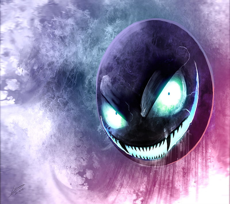 Gasthly pokemon, ghastly, ghost, poison, HD wallpaper