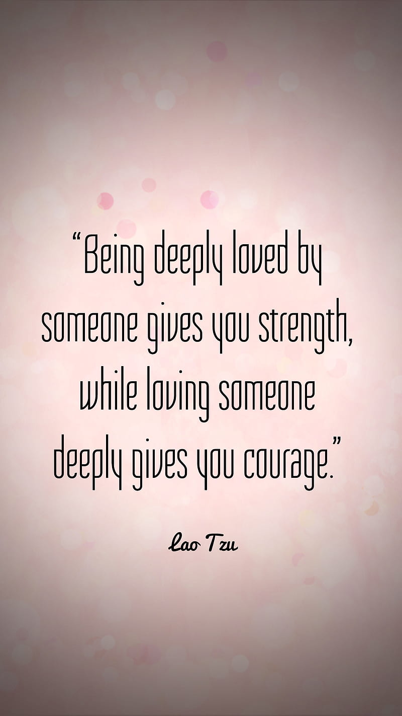 Loved and Loving Lao, love, pink, strength, tzu, HD phone wallpaper