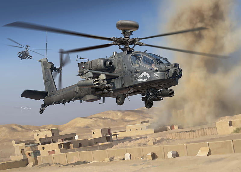 Military Helicopters, Boeing Ah-64 Apache, Aircraft, Attack Helicopter, Boeing AH-64 Apache, Helicopter, HD wallpaper